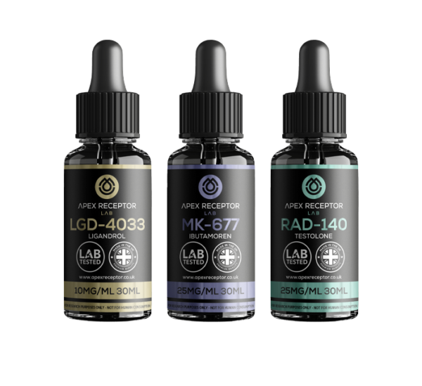 LGD-4033 (1x), MK-677 (1x), RAD-140 (1x)